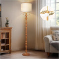 65.5" Natural Real Wood Floor Lamp by SCENEKOY