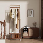 Taitiy Clothes Rack Solid Wood Coat Rack, Metal and Solid Wood Combination - Image 9