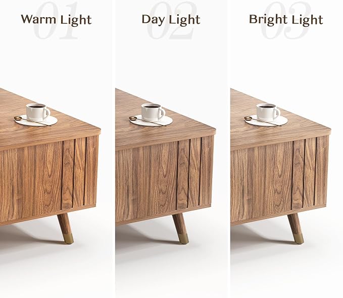JOINICE Walnut Lift Top Coffee Table - Image 9