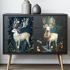 6 Sheets Forest Deer Rub on Transfers - Image 4