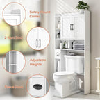 Vabches Over The Toilet Storage Cabinet, Farmhouse Storage Cabinet Over Toilet - Image 3