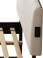 Queen Size Upholstered Platform Bed - Image 11