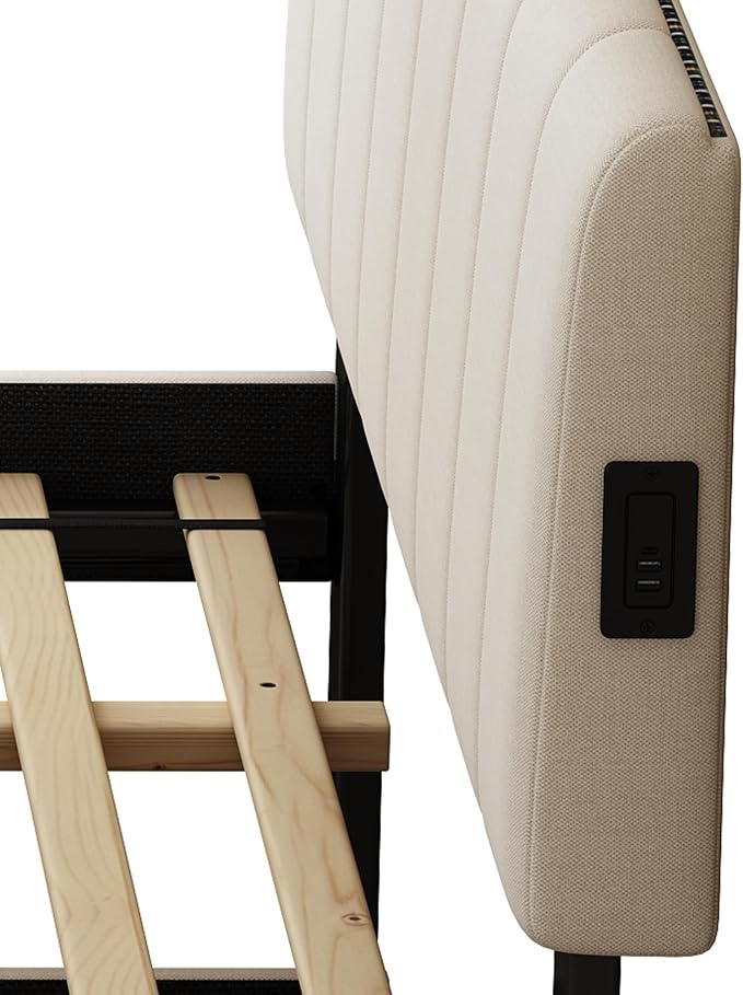 Queen Size Upholstered Platform Bed - Image 11