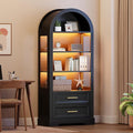 HOOBRO Tall Arched Bookshelf, Arch Bookcase by HOOBRO