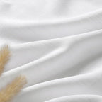 Linen White Curtains 120 Inches Long 2 Panels Set Back Tab Rod Pocket Semi - Image 5