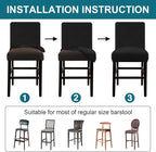 Turquoize Bar Stool Covers 4 Pack Bar Stool Covers - Image 5