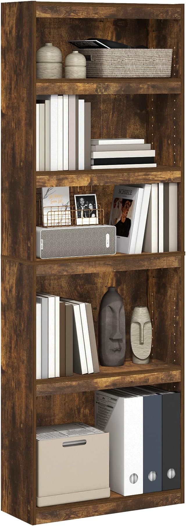 Furinno Jaya Book Shelf, 5-Tier Bookshelf, by Furinno-FitsYourSpaceFitsYourBudget