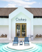 Ciokea Outdoor Chaise Lounge Chair Set of 2, Patio Lounge Chairs - Image 2