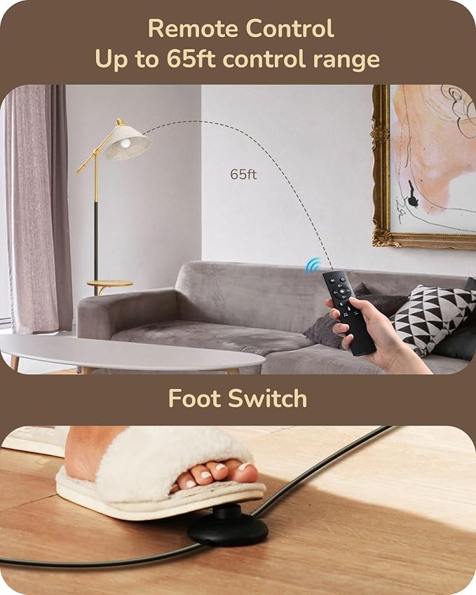 EDISHINE 68" Arc Floor Lamp - Image 3