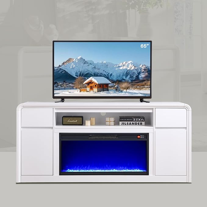 Modern Fireplace TV Stand with 36" LED Electric Fireplace - Image 7