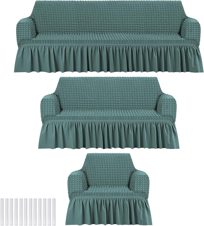 Fanfanwin 3 Pcs Sofa Slipcover Set by Fanfanwin