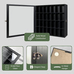 Shot Glass Display Cabinet Solid Wood - Image 4