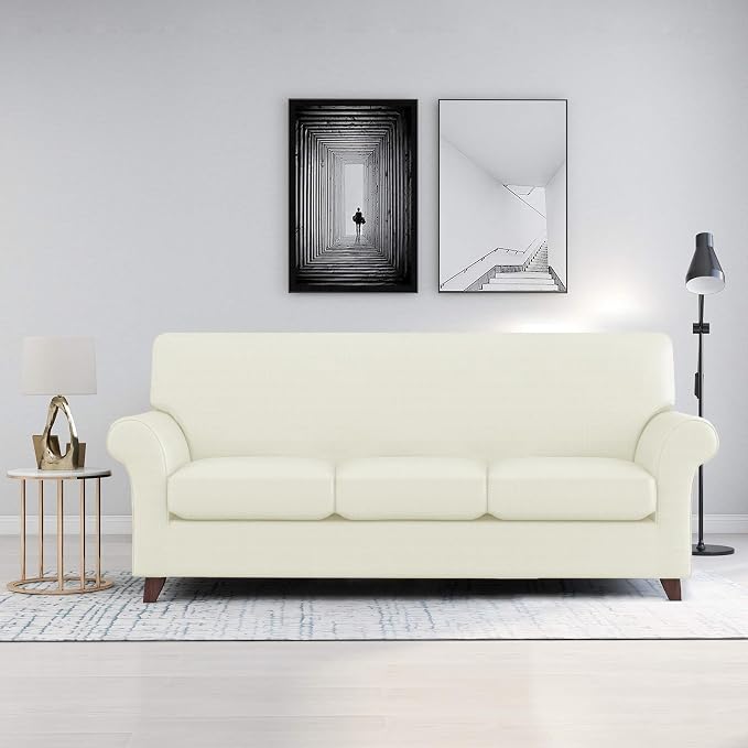 ZNSAYOTX 4 Piece Sofa Covers for Living Room Anti Slip Stretch Couch Covers for - Image 2