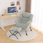 Tiita Lazy Chair with Ottoman, Comfy Leisure Sofa Armchair with Ottoman - Image 2