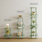 DGSANDGO Green Side Table with Charging Station, Side Tables Living Room - Image 5
