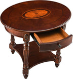 Solid Wood End Table with Drawer, Oval Sofa Side Table, Storage Shelf, Living by MODERION-YourHomeSoulMate