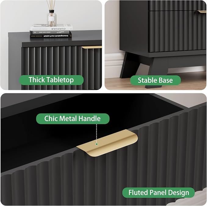 Fluted Dresser for Bedroom - Image 4