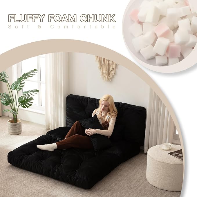 Folding Sofa Bed, Convertible Sleeper Chair - Image 4