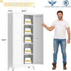 GAIOUS 71" Tall Metal Storage Cabinet - Image 2
