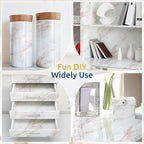 rabbitgoo Glossy Marble Contact Paper Peel and Stick Wallpaper 35.4" x 78.7" - Image 7