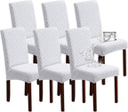 Genina Waterproof Chair Covers for Dining Room, Stretch Jacquard Dining Chair by Genina