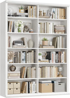 Rresyet 71.8" L *47.2“W Wooden Bookcase and Bookshelf – Extra Large Bookshelf - Image 7