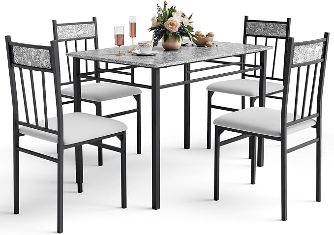 NAFORT 5 Piece Dining Table Set by NAFORT