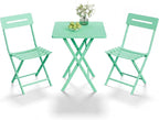 GarveeTech 3-Piece Folding Bistro Set, Heavy Duty Outdoor Patio Furniture - Image 8