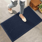 Sturdy Front Door Mat, Absorbent Muddy Dirt Resist Welcome Door Mats Outdoor by HIYARD