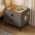 Smart Nightstand with Charging Station, Adjustable LED, USB Ports, Fingerprint by Unknown