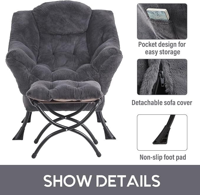 LITA Modern Accent Leisure Upholstered Sofa Chair, Lounge Reading Chair - Image 6