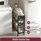 Narrow Side Table for Small Space, 3-Tier End Table - Image 4