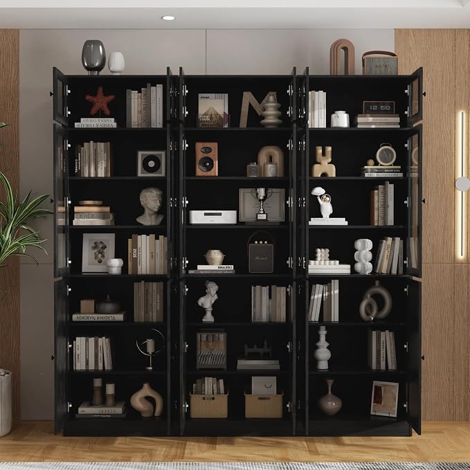 TUSY 85.5" Modern Tall Bookcase - Image 4