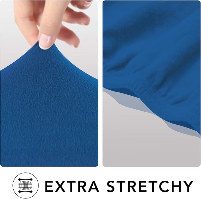 PureFit Stretch Couch Covers for Sofa Large Sofa Slipcovers Classic Blue | - Image 4