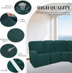 100% Waterproof Sectional Recliner Couch Covers - Image 5