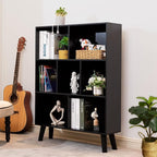 YAHARBO Black Bookshelf, 3 Tier Modern Bookcase - Image 2