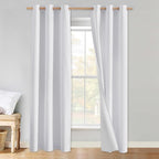 NICETOWN 100% Absolutely Blackout Linen Curtains by NICETOWN