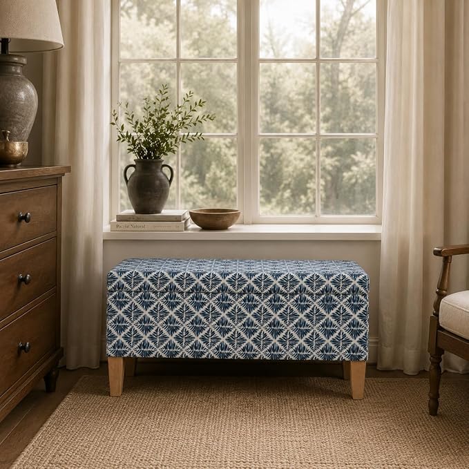 HomePop Large Decorative Storage Bench - Image 4