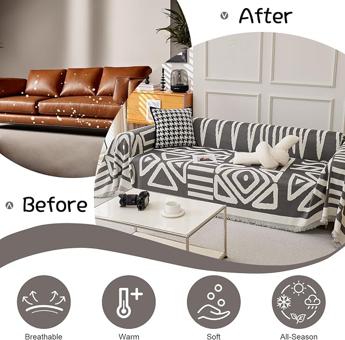 VClife Couch Cover Boho Sofa Protector - Image 4