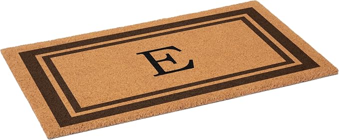 Calloway Mills 152982436E Brown Border 24" x 36" Monogram Doormat - Image 4