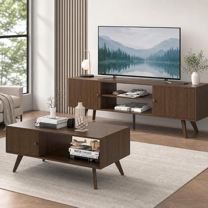 Manora Mid Century Modern Coffee Table - Image 5