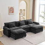 Oprisen 120" Modular Sectional Sofa, Comfy Cloud Couch Sectional Sofa by Oprisen