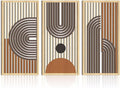 IARTTOP Mid century Modern Decor 16x32 Inch Large Boho Wood Wall Art Abstract by IARTTOP