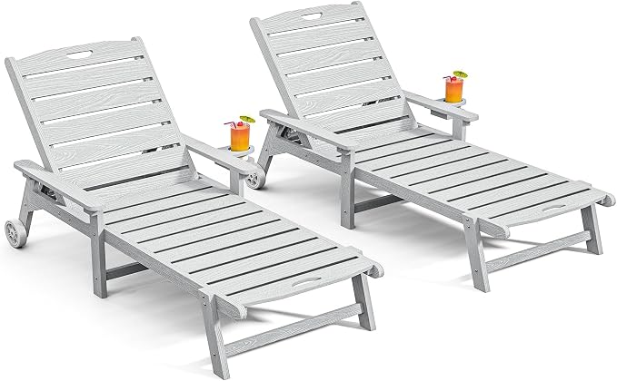Outdoor Lounge Chair Set of 2 by LegacyAmerhomeDirect