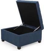 Christopher Knight Home Hedda Tufted Fabric Storage Ottoman - Image 4