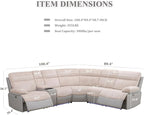 Power Recliner Sectional Sofa, Sectional Couch - Image 2