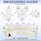 Arfntevss Recliner Sectional Couch Covers 1OO% Waterproof L Shape Sofa Cover - Image 2