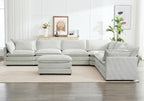 ROWHY 150'' Modular Sectional Corner Cloud Couch, 7 Seater Sofa Big Comfy - Image 7