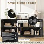 67'' Modern TV Stand for TVs up to 75'', Modern Long Media Console - Image 3