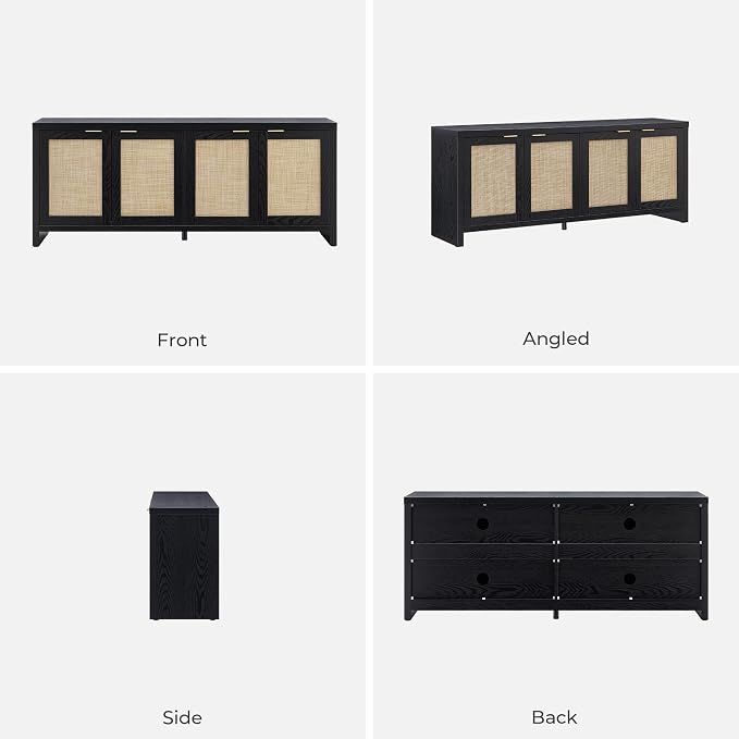 SICOTAS TV Stand for Living Room Boho Entertainment Center for Bedroom - Image 9